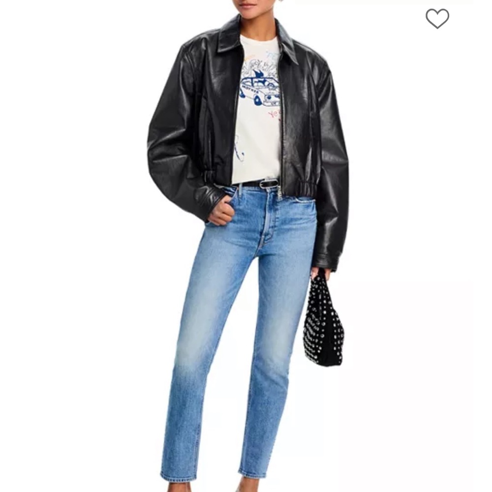 Mother Brand The Dazzler Flood High Rise Jeans in Trucks Are For Girls New